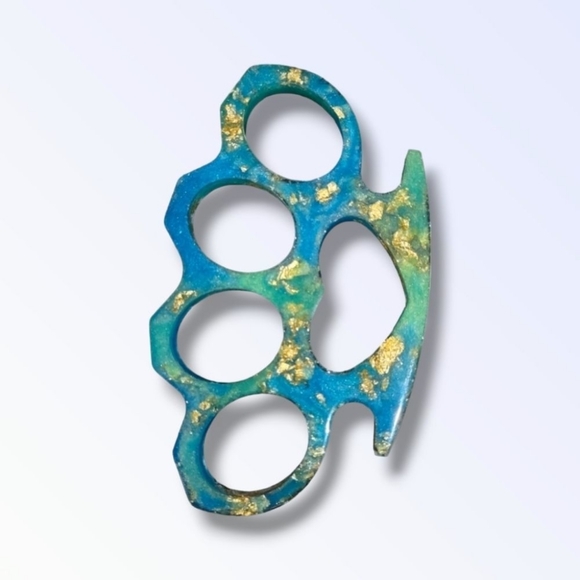 Marble Resin Decorative Keychain Accessory (Z087) - Picture 4 of 5